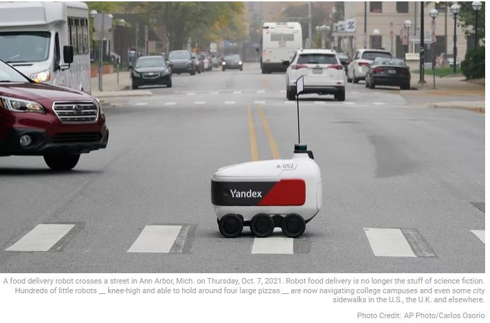 Robots hit the streets for food delivery
